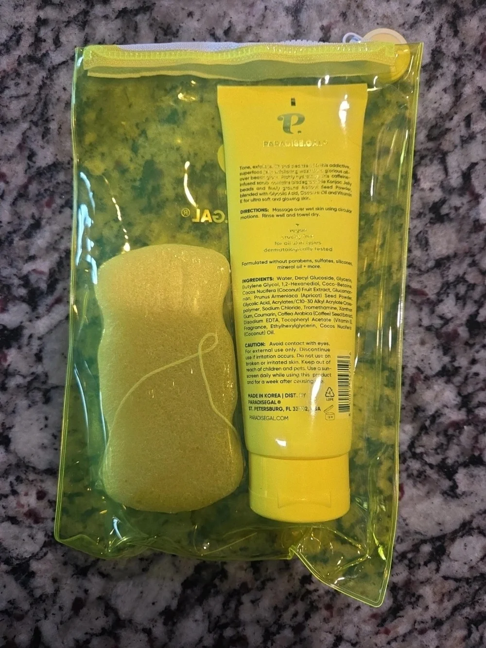 Paradise.GAL Beach Glow Coconut + Glycolic Acid Konjac Jelly Scrub Set